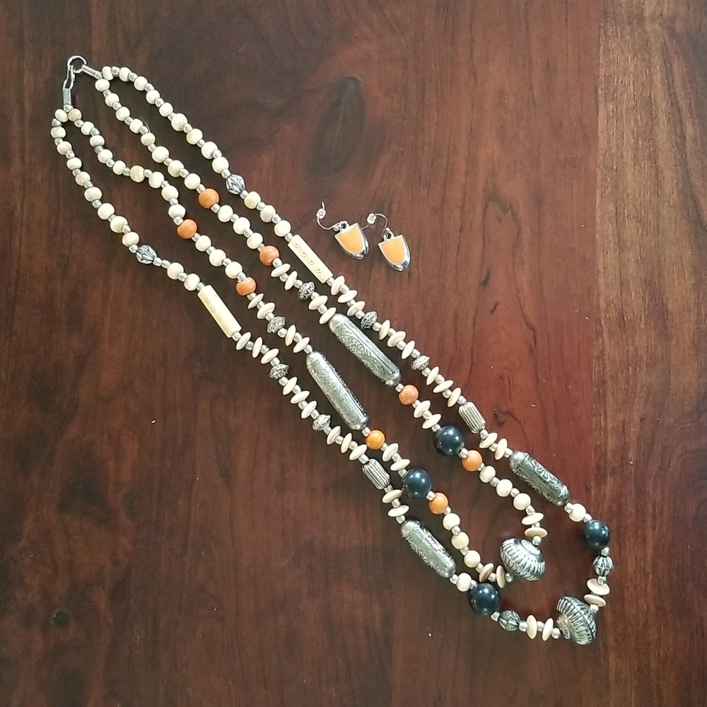 Necklace and Earrings